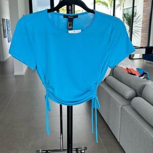 Forever 21 Vibrant Blue Crop Top